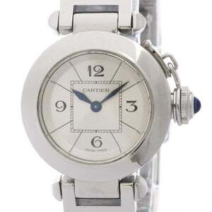 CARTIER Miss Pasha Stainless Steel Quartz Ladies Watch W3140007 Polished